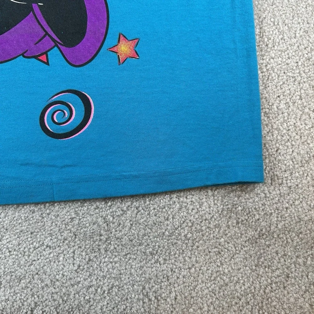 Vintage 90s Mickey And Minnie Mouse Walt Disney Big Graphic T-Shirt Size XL Blue